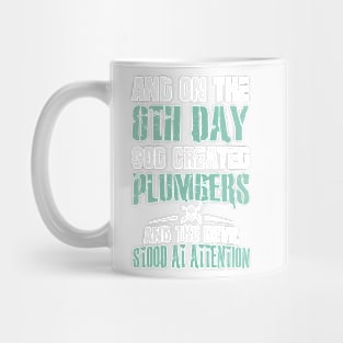 8th Day God Created Plumbers Mug